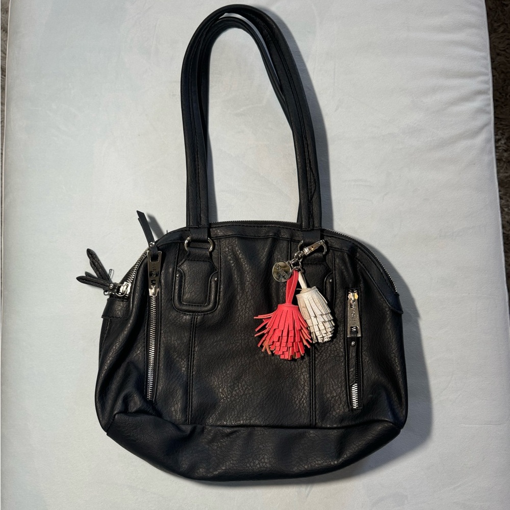 Rosetti black faux leather bag